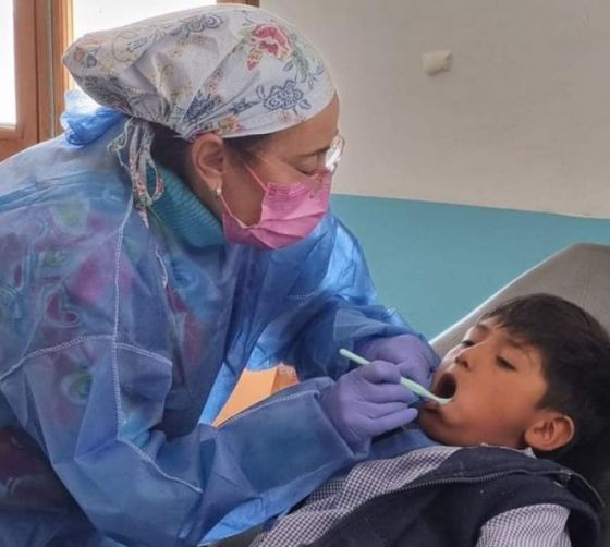 Más de 70 estudiantes recibieron atención odontológica en el departamento Los Andes